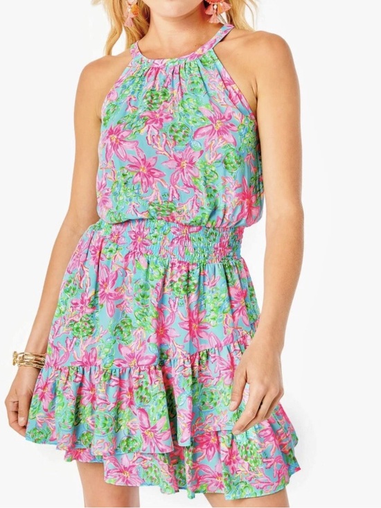 Lilly Pulitzer Dresses & Skirts - Lilly Pulitzer Sz 6 Pamelyn Dress Surf Blue So Shellegant